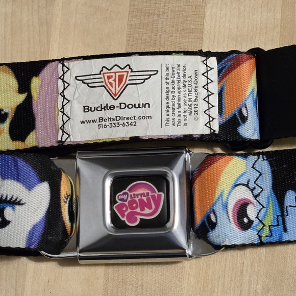 Hot Topic My Little Pony Seatbelt Buckle Belt - Picture 3 of 7